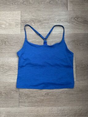 Blue Outdoor Voices cropped top